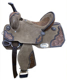 14", 15" DOUBLE T Rough Out Barrel style Full QH 7.5" - Country Scene Saddlery and Pet Supplies