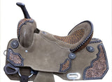 14", 15" DOUBLE T Rough Out Barrel style Full QH 7.5" - Country Scene Saddlery and Pet Supplies