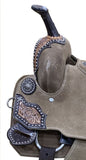 14", 15" DOUBLE T Rough Out Barrel style Full QH 7.5" - Country Scene Saddlery and Pet Supplies
