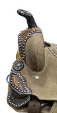 10"DOUBLE T Rough Out Barrel style saddle - Country Scene Saddlery and Pet Supplies