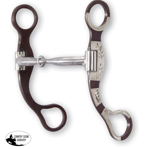 New! 6In Cheek Professional Series Smooth Snaffle Posted.* Western Bits