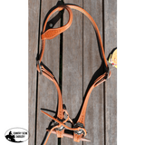 72034 - One Ear Leather Bridle Western Bridles