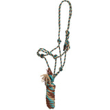 New! Showman Dust & Denim Mohair Cowboy Knot Halter with Lead - Country Scene Saddlery and Pet Supplies