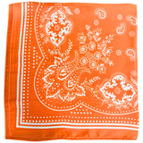 New! HTP Western Jolene Satin Wild Rag, Orange - Country Scene Saddlery and Pet Supplies