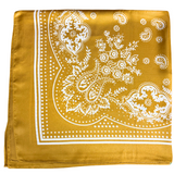New! HTP Western Jolene Satin Wild Rag, Mustard - Country Scene Saddlery and Pet Supplies