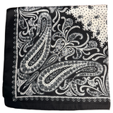 New! HTP Western Kayce Satin Wild Rag, Black - Country Scene Saddlery and Pet Supplies