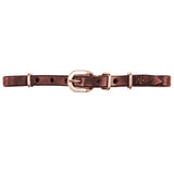 New! Fort Worth Straight Curb Strap, Chestnut 5/8"
