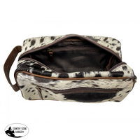 78109 Klassy Cowgirl Genuine Hair On Cowhide Toiletry Dopp Kit Bag Saddle Pouches Sacks Horn Bags