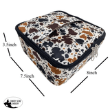 78218 Showman ® Cow Print Nylon Cosmetic Case - Country Scene Saddlery and Pet Supplies