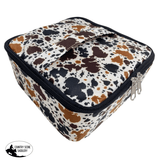 78218 Showman ® Cow Print Nylon Cosmetic Case - Country Scene Saddlery and Pet Supplies