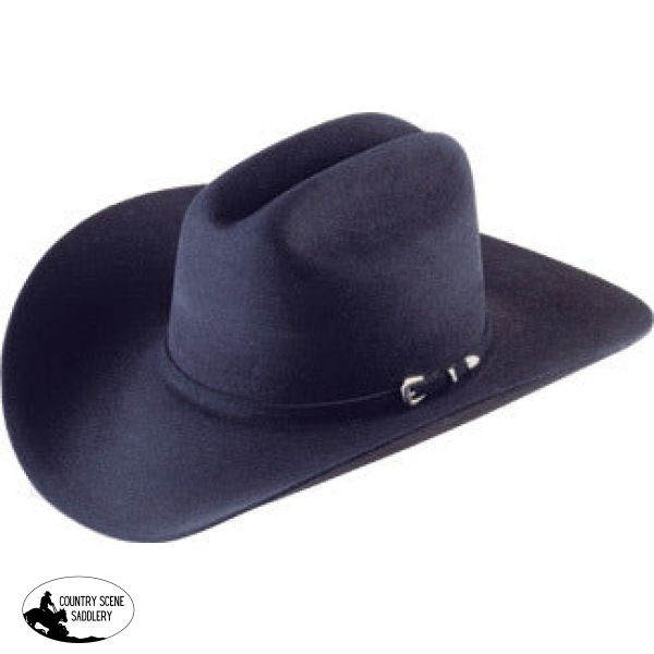 7X Hat Pro Black Western