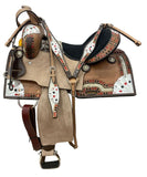 14", 15" Circle S Four of a Kind Barrel Style Saddle Set - Country Scene Saddlery and Pet Supplies