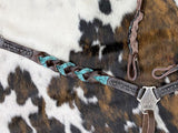 Showman ® Miracle Braid One Ear Headstall and Breast Collar Set. - Country Scene Saddlery and Pet Supplies