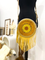 New!Sunflower Tooled Crossbody / BLUE