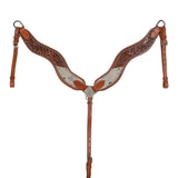 New! Showman Cowpoke Classic Browband Headstall and Breastcollar Set
