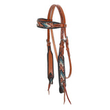 New! Showman Shockwave Browband Headstall and Breastcollar Set