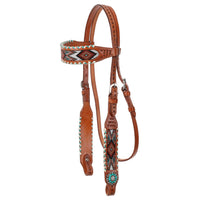 New! Showman Kaleidoscope Browband Headstall and Breastcollar Set