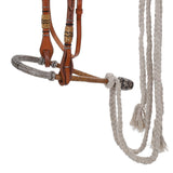 New! Showman Rawhide Rider Bosal Headstall with Reins - Country Scene Saddlery and Pet Supplies