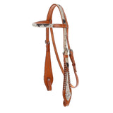 New! Showman Hide Haven Browband Headstall and Breastcollar Set - Country Scene Saddlery and Pet Supplies