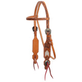 New! Showman Woodland Hide Browband Headstall and Breastcollar Set - Country Scene Saddlery and Pet Supplies