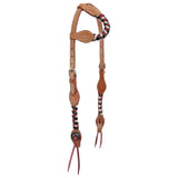 New! Showman Choctaw Mohair One Ear Headstall and Breastcollar Set - Country Scene Saddlery and Pet Supplies