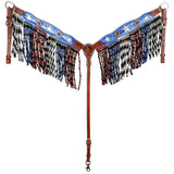 New! Showman Liberty Browband Headstall and Breastcollar Set - Country Scene Saddlery and Pet Supplies
