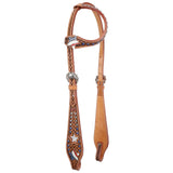 New! Showman Freedom Star One Ear Headstall and Breastcollar Set - Country Scene Saddlery and Pet Supplies