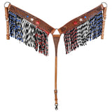 New! Showman Freedom Star One Ear Headstall and Breastcollar Set - Country Scene Saddlery and Pet Supplies