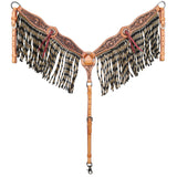 New! Showman Twisted Vine Browband Headstall and Breastcollar Set - Country Scene Saddlery and Pet Supplies