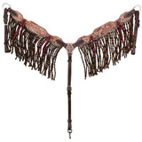 New! Showman Golden Horn Browband Headstall and Breastcollar Set - Country Scene Saddlery and Pet Supplies
