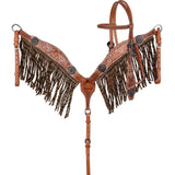 New! Showman Buffalo Drift Browband Headstall and Breastcollar Set - Country Scene Saddlery and Pet Supplies