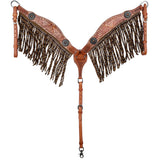 New! Showman Buffalo Drift Browband Headstall and Breastcollar Set - Country Scene Saddlery and Pet Supplies