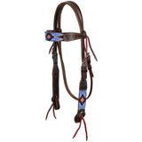 NEW! Showman Lakota Sky Beaded Browband Headstall and Breastcollar Set - Country Scene Saddlery and Pet Supplies