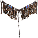NEW! Showman Lakota Sky Beaded Browband Headstall and Breastcollar Set - Country Scene Saddlery and Pet Supplies