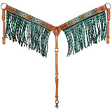 New! Showman Sunfire Mesa Beaded Browband Headstall and Breastcollar Set - Country Scene Saddlery and Pet Supplies