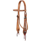 New! Showman Cow Camp Browband Headstall and Breastcollar Set - Country Scene Saddlery and Pet Supplies