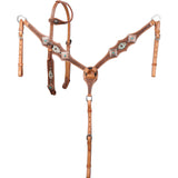 NEW! Showman Outlaw Oasis One Ear Headstall and Breastcollar Set - Country Scene Saddlery and Pet Supplies