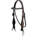 New! Showman Midnight Wing Browband Headstall and Breastcollar Set