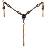 floral tooled leather western horse tack set Australia