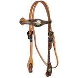 browband headstall and breastcollar set on horse western tack