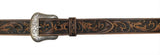 Mens 1 1/2" Tooled Leather Belt - Country Scene Saddlery and Pet Supplies