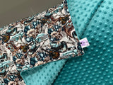 New! PRE-ORDER Minky Blanket - Western Style