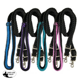 8ft Nylon braided roping reins - Country Scene Saddlery and Pet Supplies