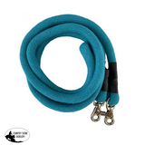 New! 8Ft Pro Brain Cotton Contest Reins Teal On Back Order