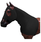 Showman ® Form fitting, breathable Lycra® hood with zipper neck. Elastic bands around nose, - Country Scene Saddlery and Pet Supplies