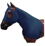 Showman ® Form fitting, breathable Lycra® hood with zipper neck. Elastic bands around nose, - Country Scene Saddlery and Pet Supplies