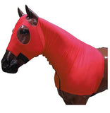 Showman ® Form fitting, breathable Lycra® hood with zipper neck. Elastic bands around nose, - Country Scene Saddlery and Pet Supplies