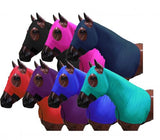 Showman ® Form fitting, breathable Lycra® hood with zipper neck. Elastic bands around nose, - Country Scene Saddlery and Pet Supplies
