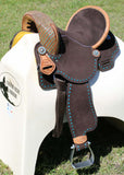 CSS Lightweight02 Buckstitched hornless Barrel Saddle - Country Scene Saddlery and Pet Supplies