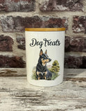 New! Dog Treat Canister - Kelpie - Country Scene Saddlery and Pet Supplies